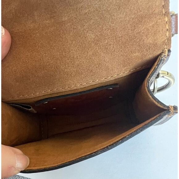 NEW Patricia Nash Brown Leather Mini TORRI Key Fob Wallet Clutch - Picture 7 of 9